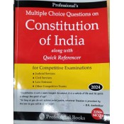 Professional Books Multiple Choice Questions on Constitution of India along with Quick Referencer for Competitive Examinations 2024 | JMFC